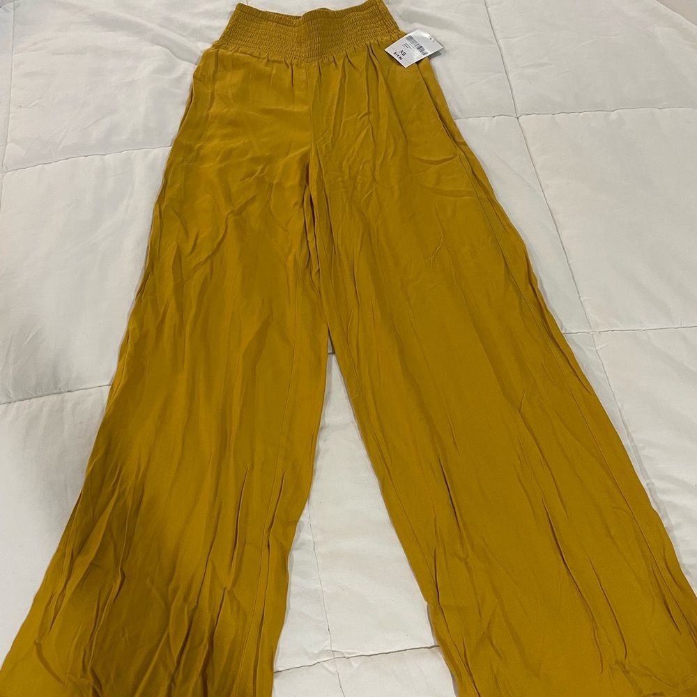 Flowy mustard color pants